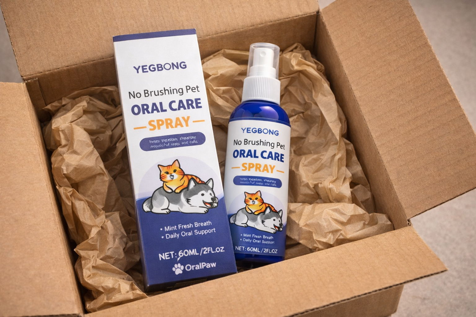 OralPaw™ Pet Dental Spray – Instantly Eliminates Bad Breath