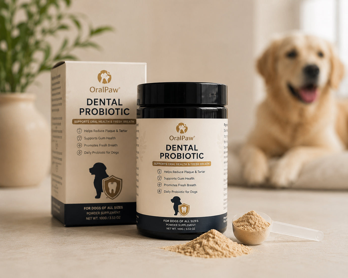 OralPaw™ Elite Dental Probiotic for Dogs – Healthier Teeth & Gums